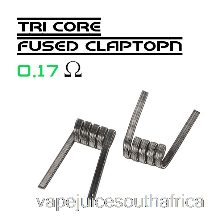 Vape Juice South Africa Wotofo Comp Wire - Prebuilt Coils 0.17Ohm Tri-Core Fused Clapton - Pack Of 10